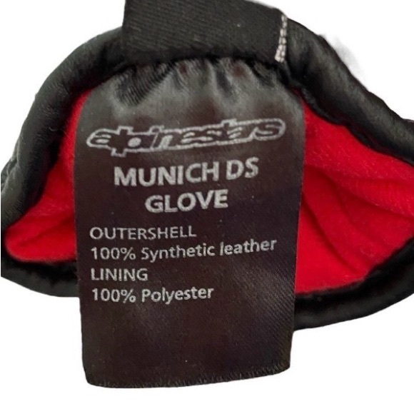 Alpinestars Stella Munich Drystar Motorcycle Bike Moto Gloves Women's Size M - Picture 4 of 5